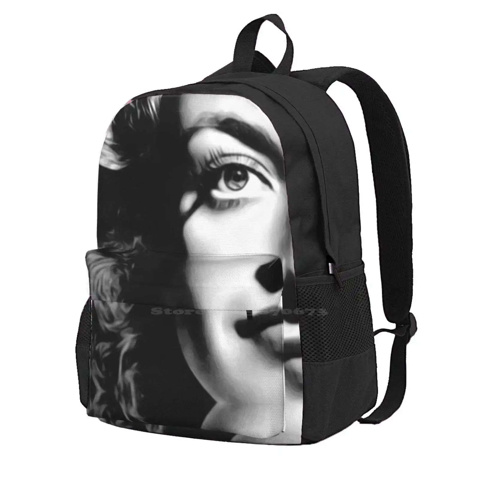 Portrait Of Joan , Famous American Actress In In Mid-Twentieth Century Backpacks For School Teenagers Girls Travel Bags Joan