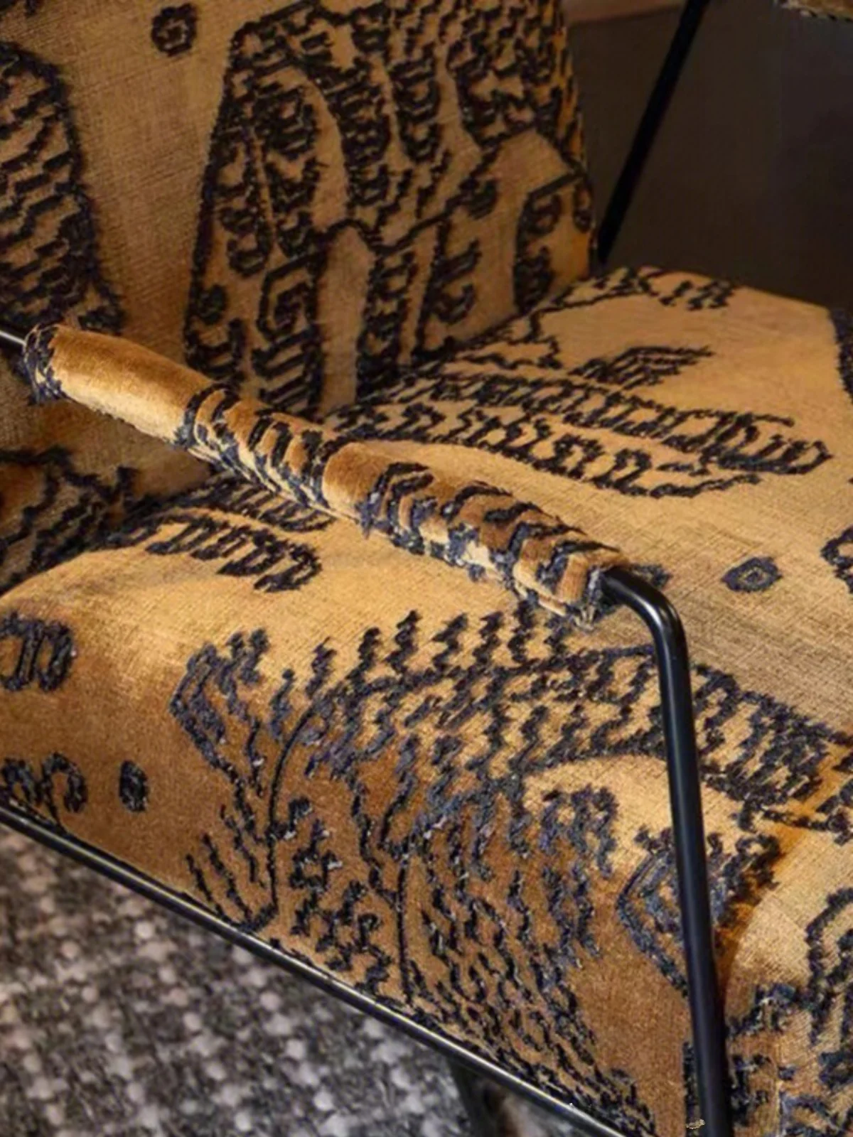 

Tiger Pattern Sofa Cover Fabric Simple Modern Living Room Hotel Curtain Villa Soft Decoration Material Trendy Light