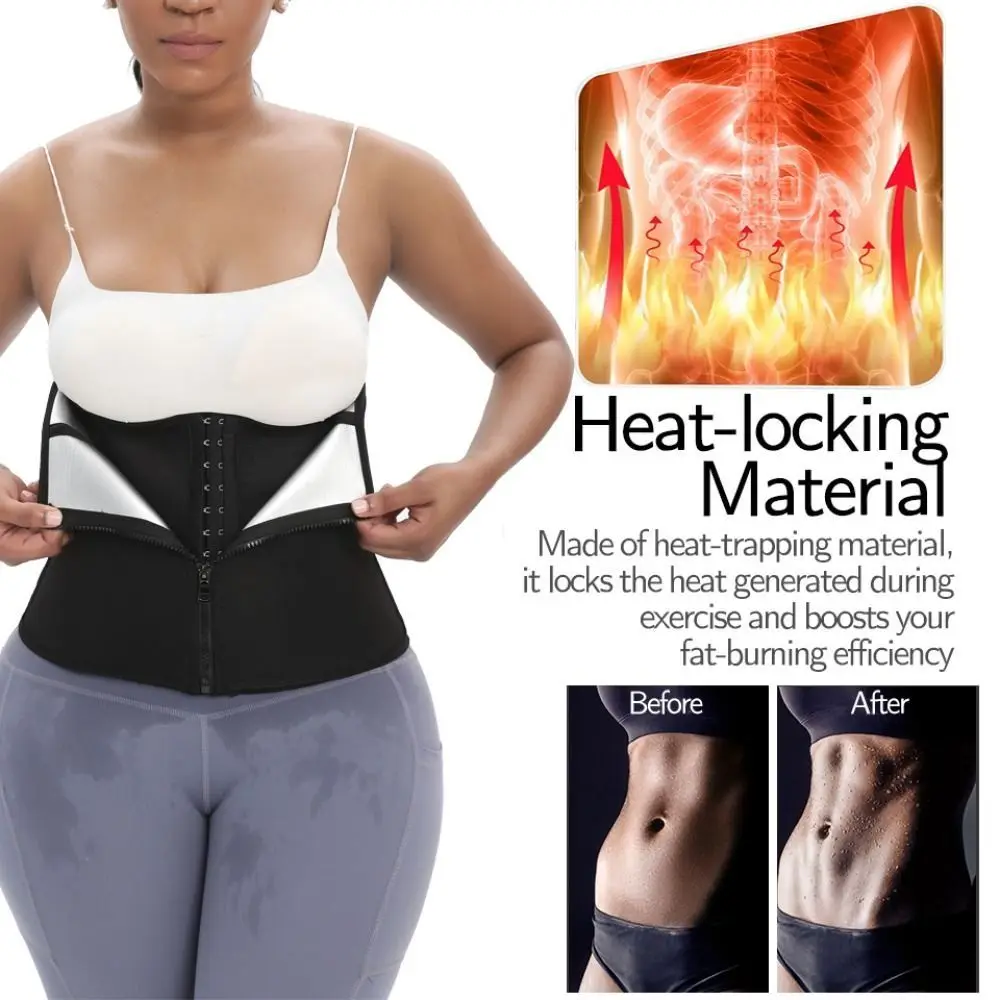 Double Layer Women Waist Trainer Adjustable Weight Loss Tummy Trimmer Belt Belly Band Belly Sheath Waist Shaper Corset Sports