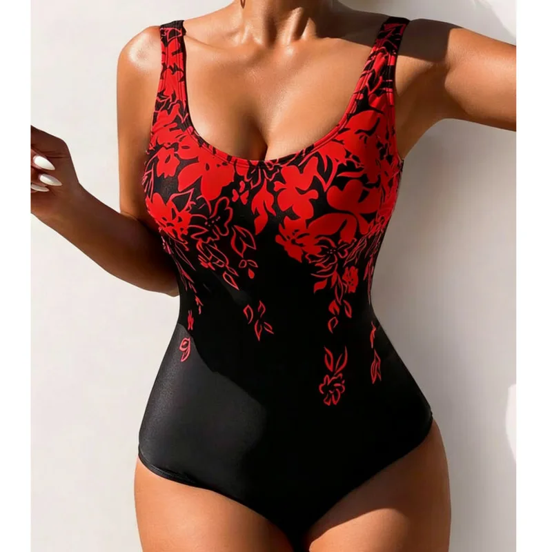 

One-Piece Large Swimsuits Closed Plus Size Swimwear Push Up Female Body Bathing Suits For Pool Beachwear Women's Swimming Suit