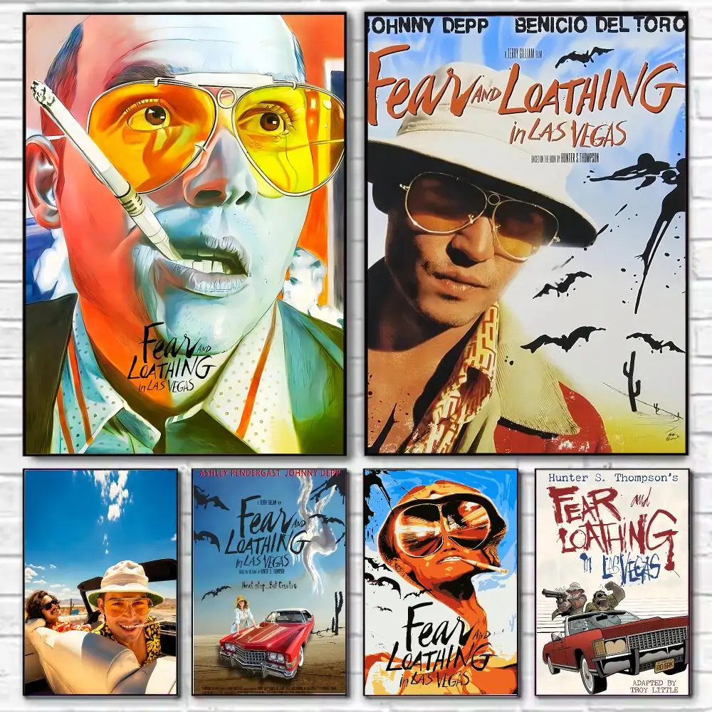 Fear and L-Loathing in Las Vegas Poster Chic HD PP Paper Wall Art Living Room Bedroom Cafe Office Home Decor Gift