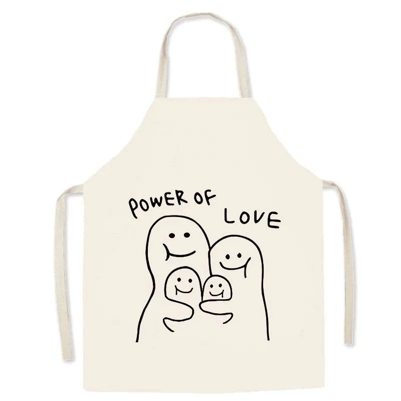

Minimalist Couple Family Hug Line Art Canvas Kitchen Apron Women Men Cooking Baking Pinafore Cafe Barista Bib Home Cleaning Gift
