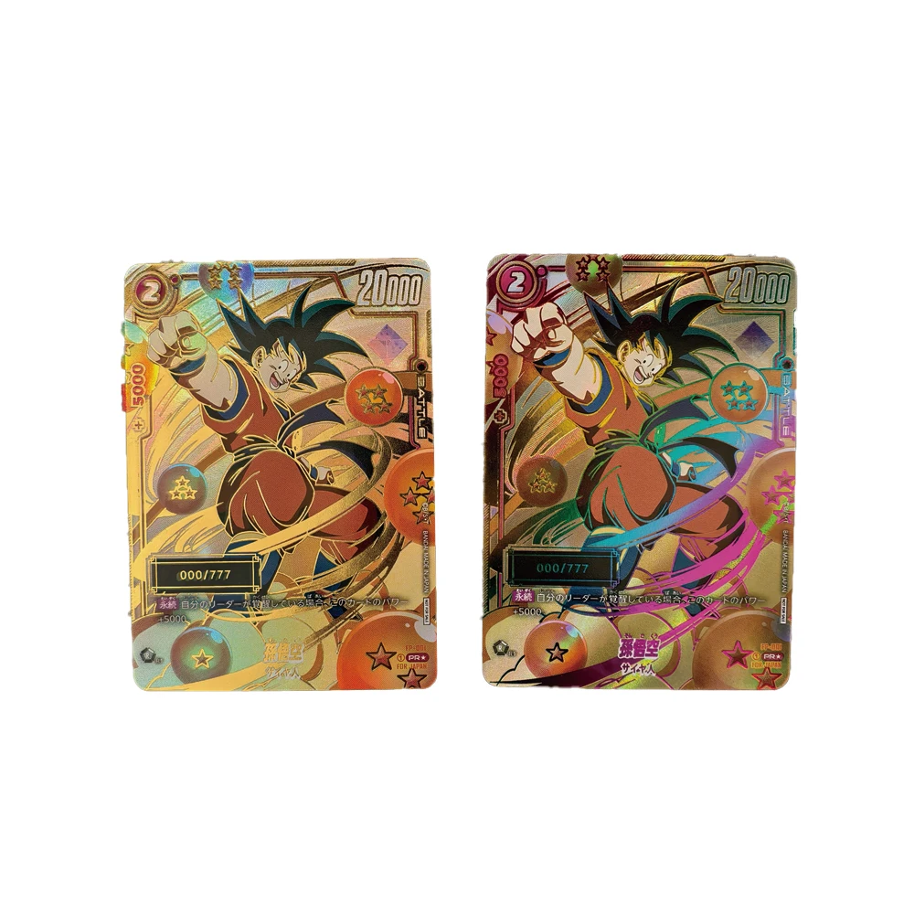 2024 DBS FSN WORLD ULTIMATE BATTLE-WINNER Tarjeta Dragon Ball Son Goku Tarjeta de colección Color refractivo Arco Iris Flash Regalos para niños