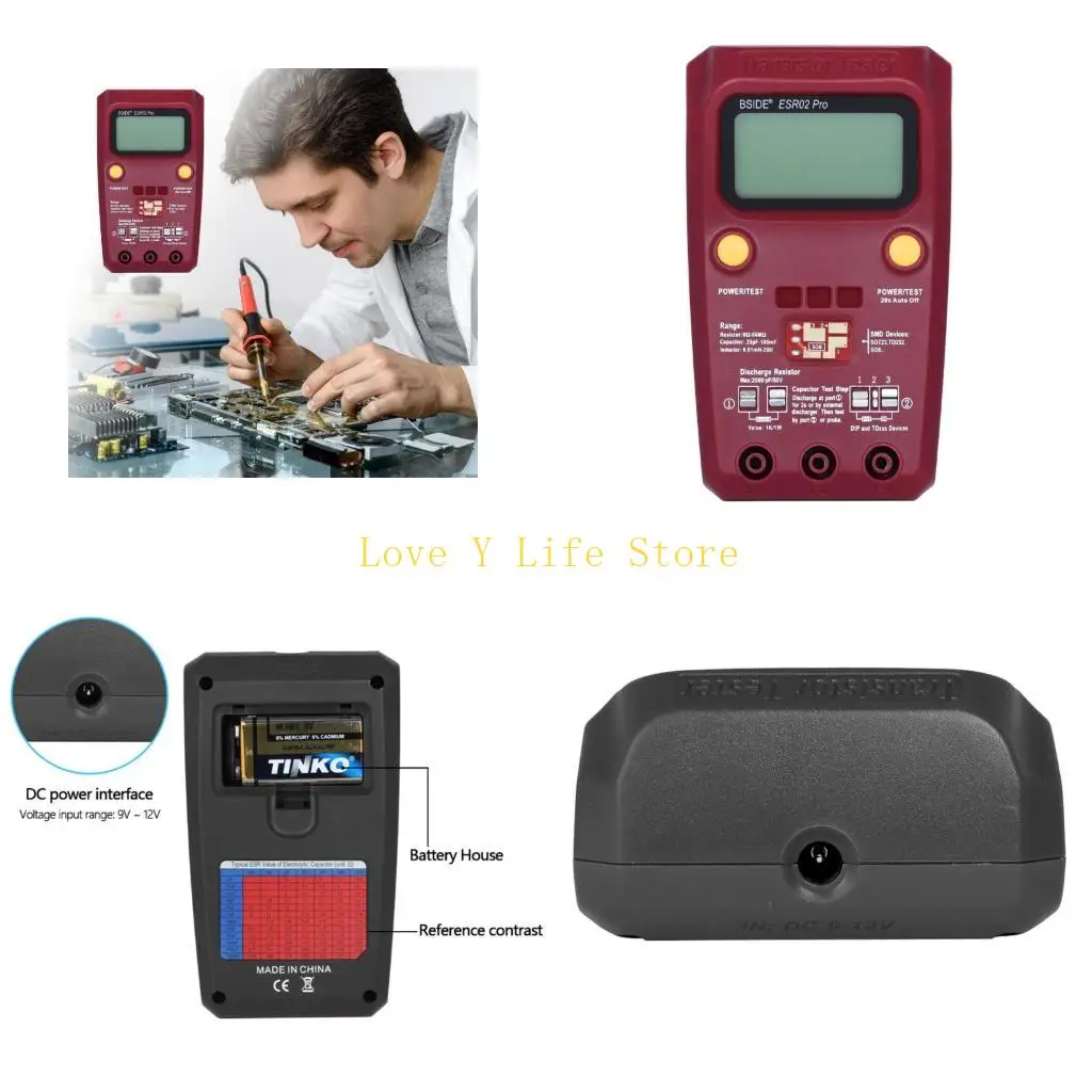 L74C Advanced Transistor Tester для конденсаторов с высокой точностью