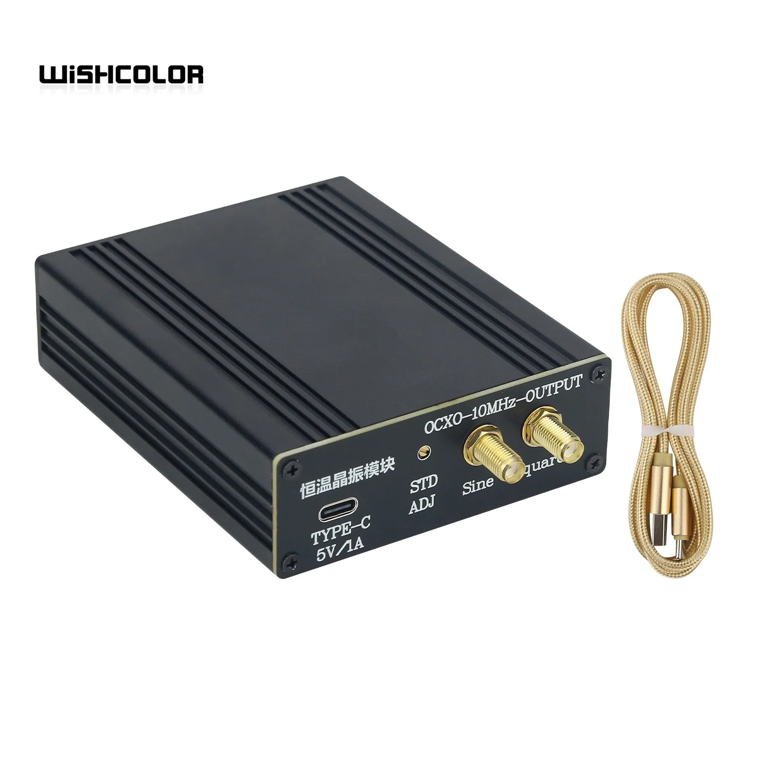 

10MHz Sinewave Output OCXO Board Frequency Standard with Shell and Type-C Cable Stable Constant Temperature Crystal Oscillator