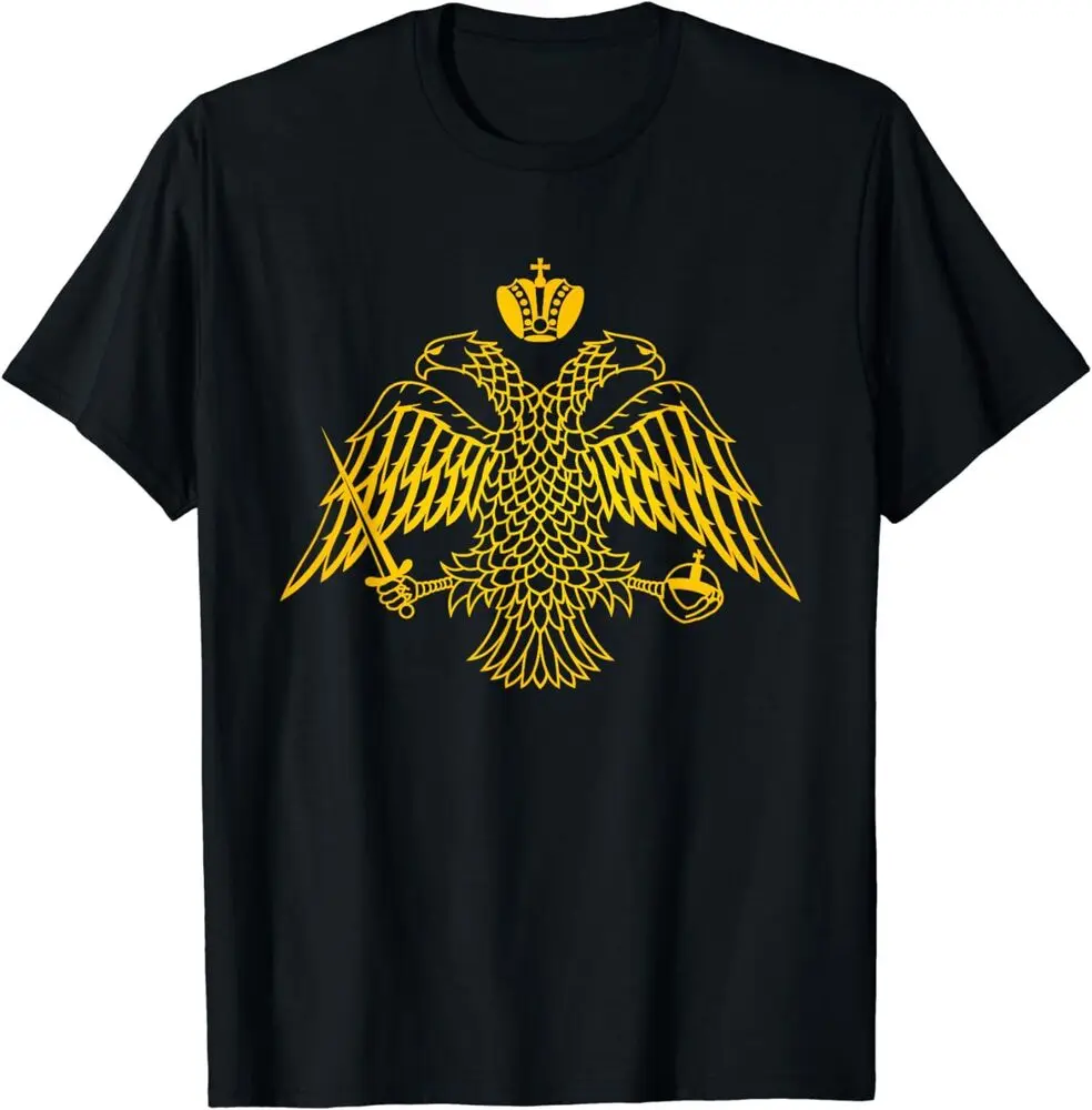 Double Headed Eagle Byzantine & Christian Orthodox Emblem T-Shirt Graphic T-shirts For Men Clothing Women Short Sleeve Tees