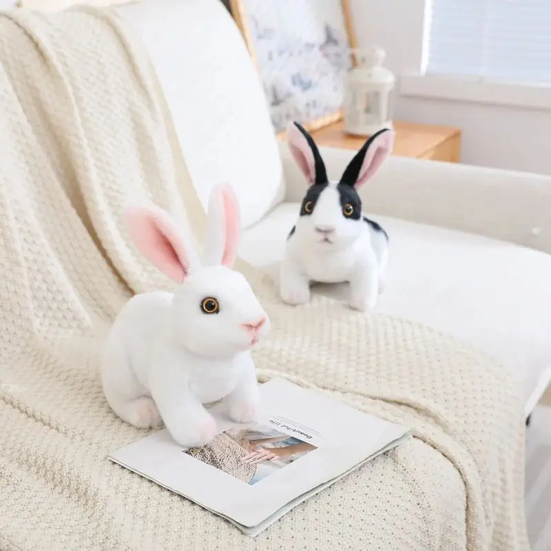 Pluche konijn knuffeldier, cadeaus voor kinderen, knuffelkonijn van wilde dieren, knuffelkonijn voor paascadeaus kinderspeelgoed huisdecoratie
