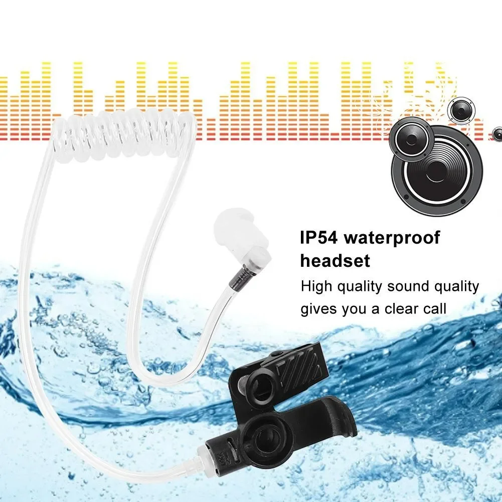 Air Acoustic Tube Headset Waterproof Earpiece for ICOM IC-M33 M25 M34 IP54 Radio