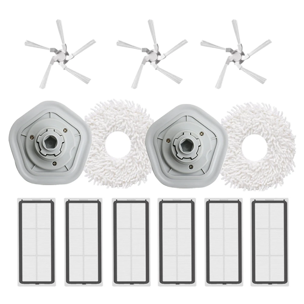 

Сменные аксессуары 13 шт., моющаяся ткань для швабры, боковая щетка, HEPA фильтр для робота-пылесоса Dreame W10/W10 Pro
