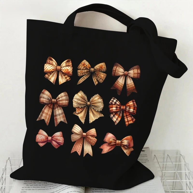 Halloween Ghost Pumpkin Canvas Tote Bag for Women Vintage Aesthetics Handbag Funny Halloween Gift Shopper Bag Ghost Shoulder Bag