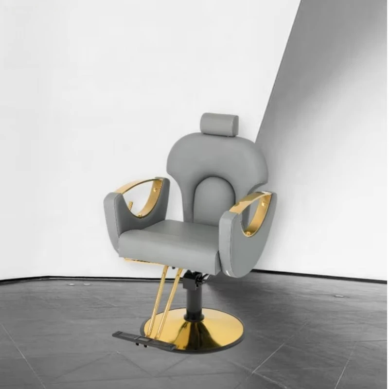 Hairdressing Salon Chair up and Down Modern Beauty Barber Chairs 360 Degree Rotation Salon Furniture