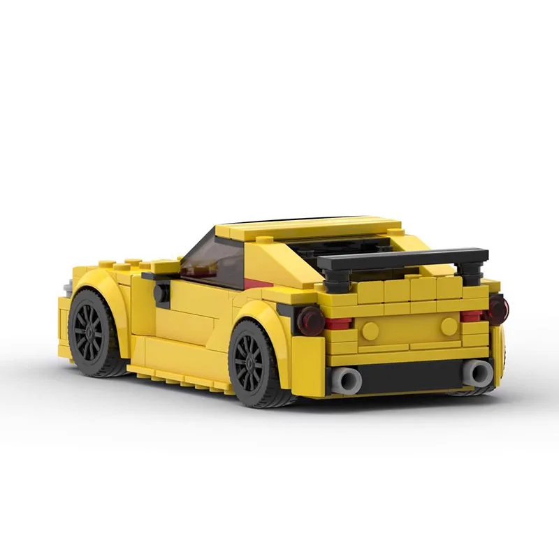 Sleek Compact Racing Car MOC Blocks Dynamic Street Sport Vehicle Bricks Ideal Gift for Car Enthusiasts & Desktop Decoration