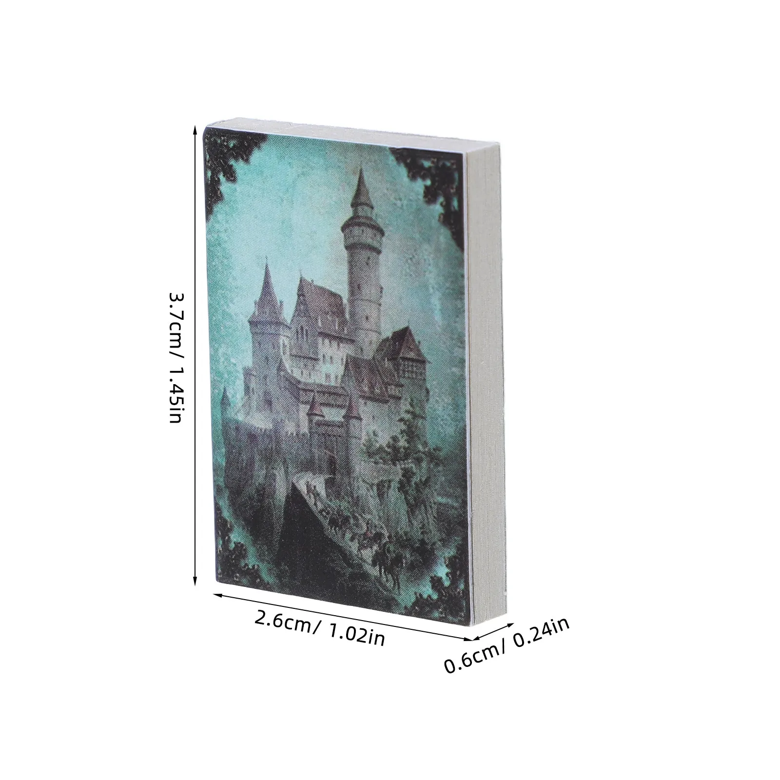 10Pcs Miniature Books Dollhouse Accessories Realistic Flip-Through Props for Home Bedroom Decoration Miniature Library