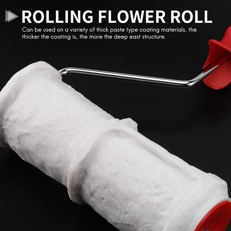 Brick Pattern Paint Roller Household Wall Decoration Brush Diy Tool Art Paint Texture Rolling Flower Roll 2206TS