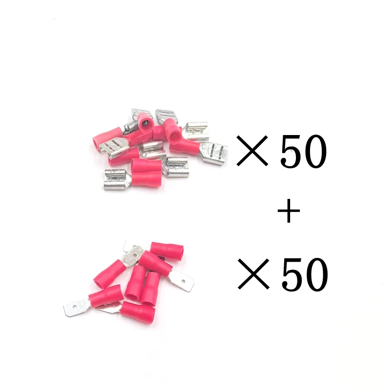 Semi Insulated Spade Electrical Crimp Connectors  wire connector Mixed Male and Female Bullet Connector