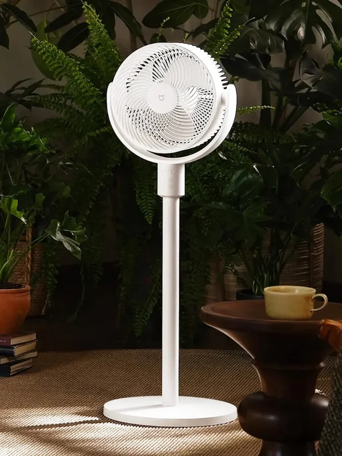 Xiaomi smart floor fan DC inverter with air circulation function, 2 in 1 Wi-Fi, temperature and humidity sensor, under