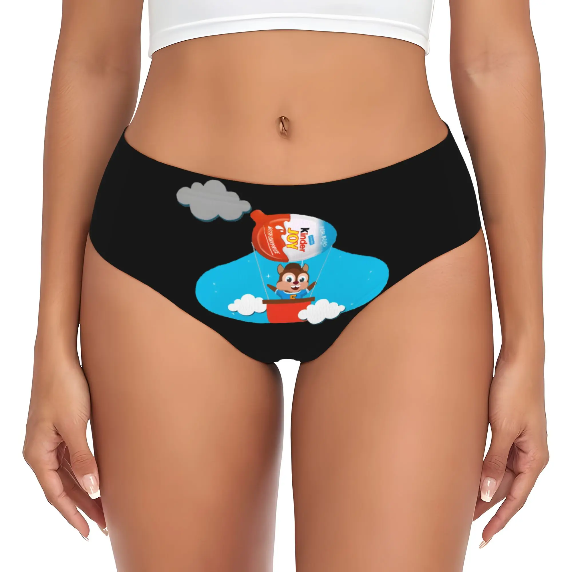 Braguitas Personalizadas para Mujer con Sorpresas de Chocolate Kinder, Elásticas y Cómodas