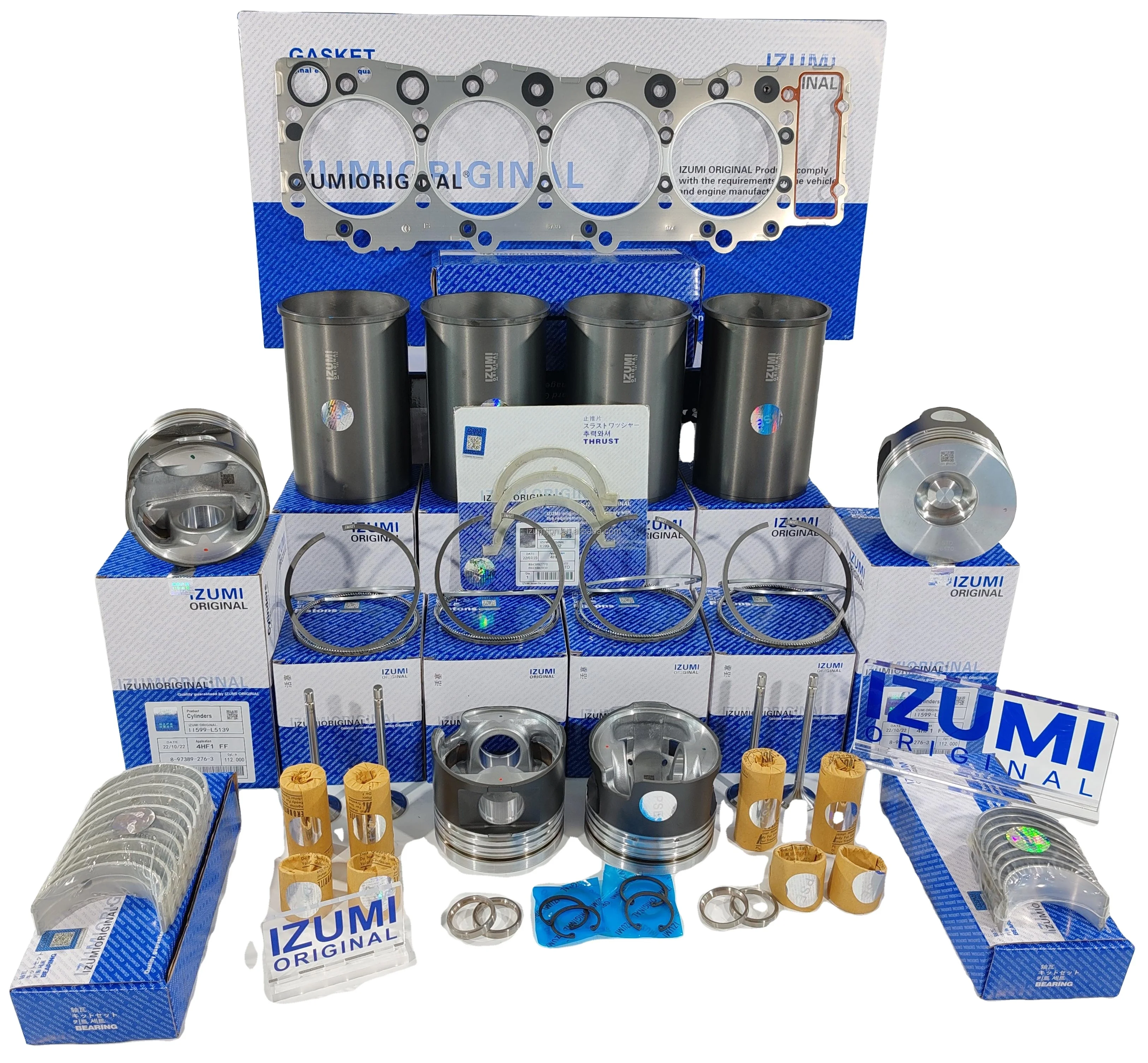 

IZUMI ORIGINAL 4HF1 engine cylinder kit piston 6570 4HF1 liner kit for ISUZU