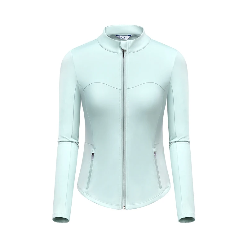 Ttygj Golfdamesjack Nieuwe Slim-Fit Modieuze Opstaande Kraag Casual Sneldrogend 2024 Lente En Herfst Nieuwe Sporttop