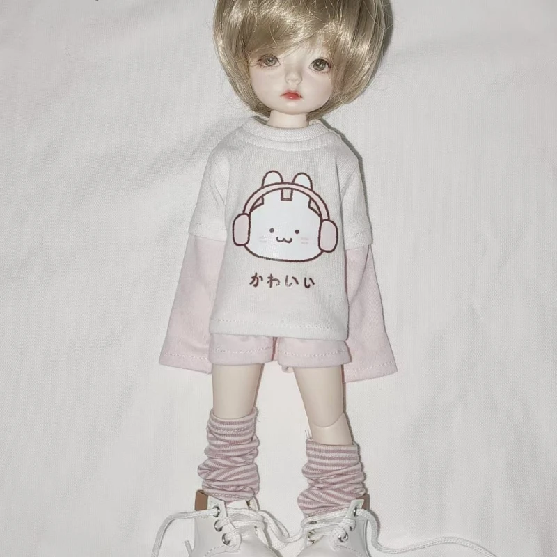 

Комплект одежды для кукол 1/4, 1/6, для BJD кукол 45/30 см: топ, шорты, чехлы для ног. Игровой набор для девочек, аксессуары для кукол, без куклы.