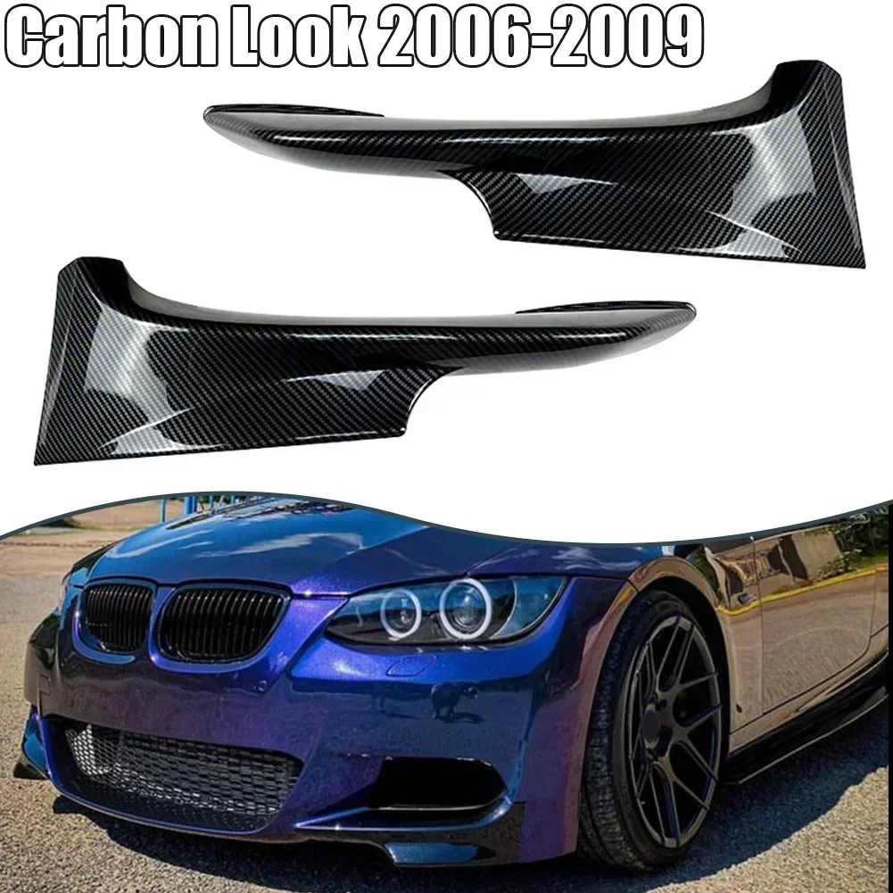 2Pcs Front Bumper Splitters Lip Spoiler For BMW 3 Series E92 320d 330xd 325d 318i 335i E93 Cabrio M-Tech 2006-2009 2010-2013