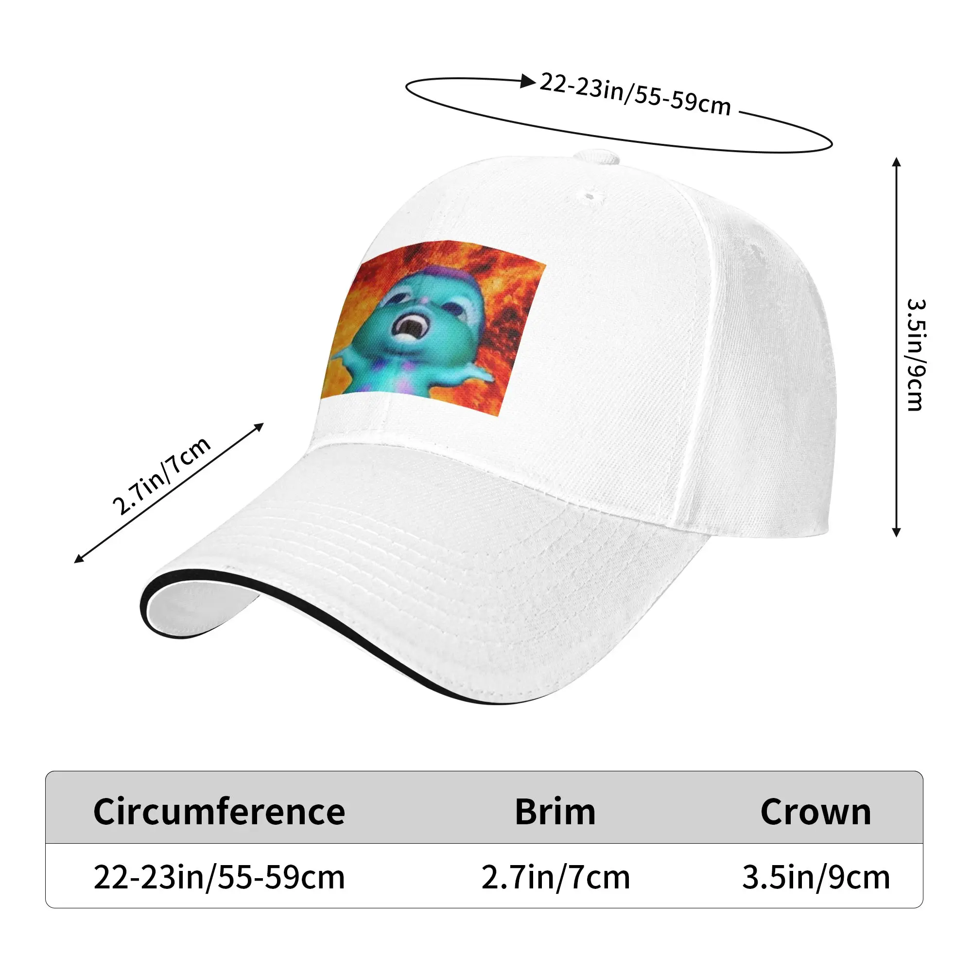 bibble meme Cap Casual Baseball Caps Adjustable Hat Hip Hop Summer Unisex Baseball Hats Customizable