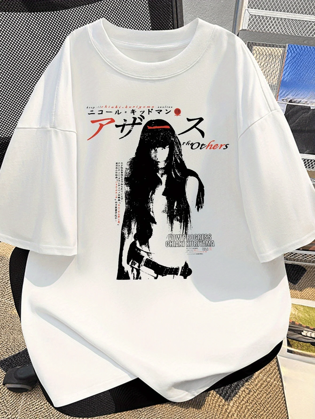 

Black White Poster Graphic Printing Summer Autumn Winter Cotton Casual Comfortable Men and Women T-shirt Short Sleeve Outdoor