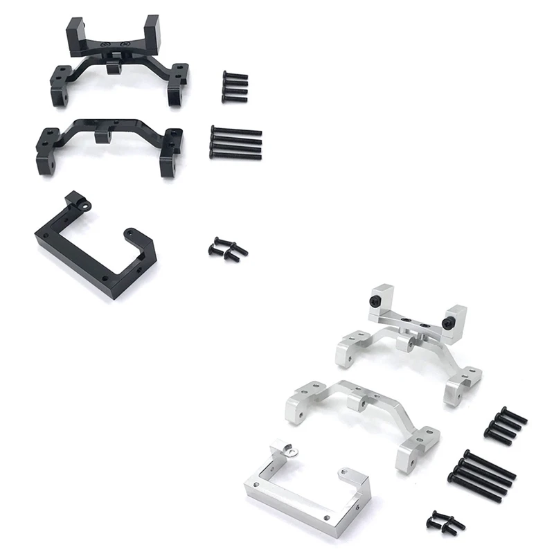 Metal Pull Rod Base Seat & Axle Up Servo Bracket Bumper Mount For MN D90 D91 MN99 MN99S 1/12 RC Car Upgrade Parts