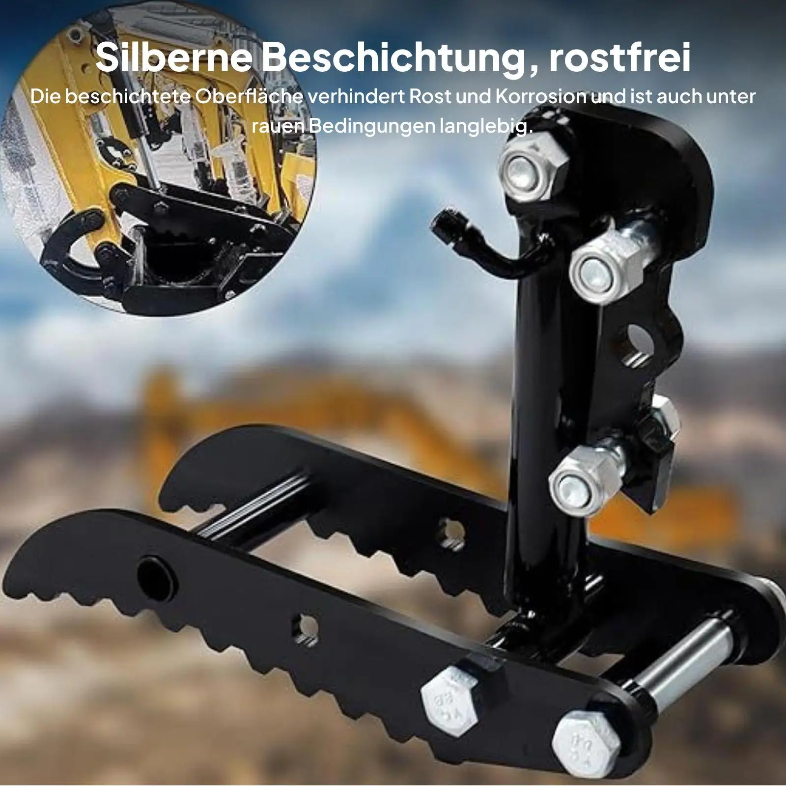 2x Pinos de escavadeiras Acessórios Fácil instalação Peças sobressalentes Ancinho profissional