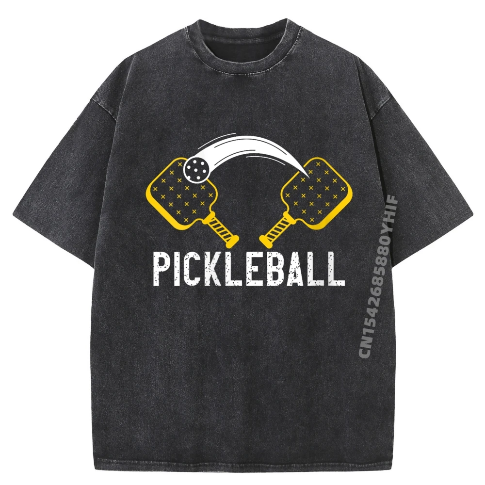 

Роскошная футболка Pickleball Player Paddleball, хлопковые удобные футболки с рисунком, мужская повседневная стираная рубашка, повседневная одежда