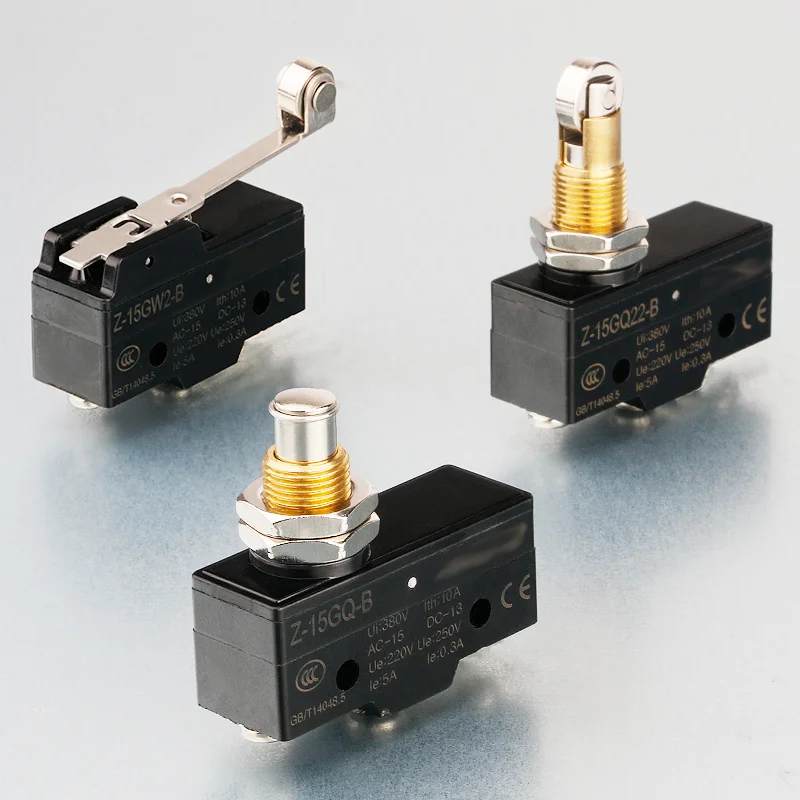 1pc Z-15G-B Micro Switch AC 380V DC 220V 10A Push Plunger Actuated Momentary Limit Switch