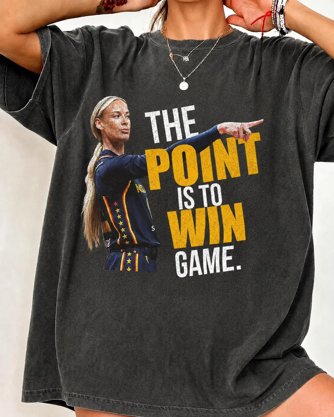 2026 Sophie Cunningham Point Good Meme Printed T-Shirt Cotton Men's and Women's Popular Fashion T Shirt Streetwear Fan Gift