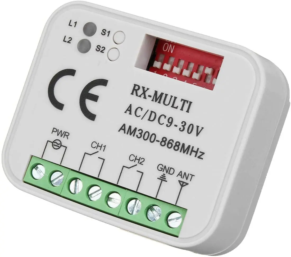 Imagem -04 - Receptor Eletrônico Remoto da C.a. do Receptor 930v rx do Controle da Porta da Garagem Multifrequência Universal Multi