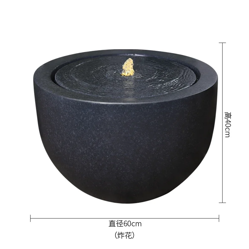 Flowing Water Ornaments Fountain Waterscape Sketch Simple Water Garden Club Courtyard Outdoor Decoration