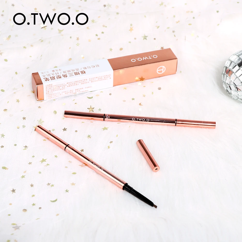 O.TW O.O matita per sopracciglia a triangolo Ultra Fine precision Brow Definer trucco per sopracciglia marrone biondo impermeabile a lunga durata 6 colori