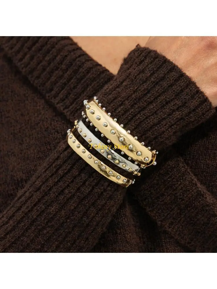 N58F Pack of 3 Sturdy Corrosion Resistant Alloy Bracelets Featuring Easy Closure for Comfortable Long Lasting Use