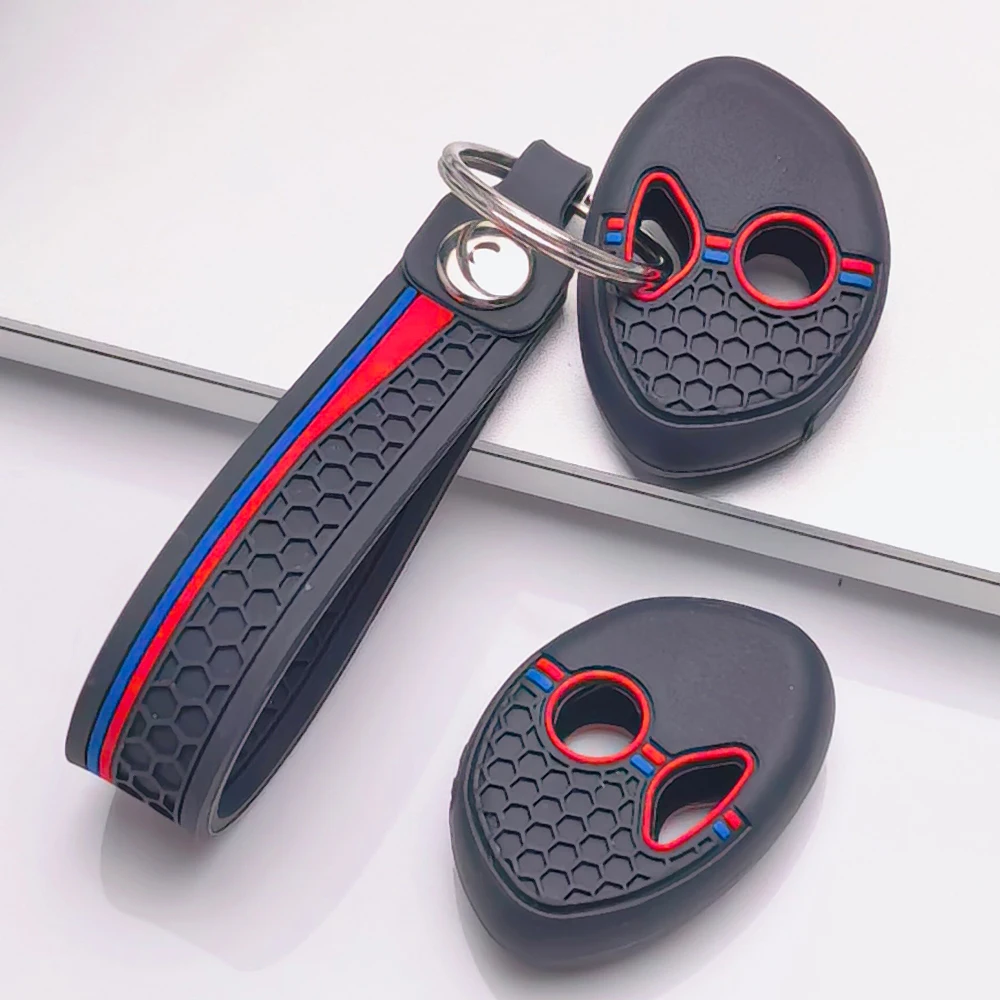 Key Fob Cover for BMW R1200RT R1250GS R1250RT K1200R K1200S K1300R K1300S S1000RR F650GS with Keychain Anti-Scratch Shockproof