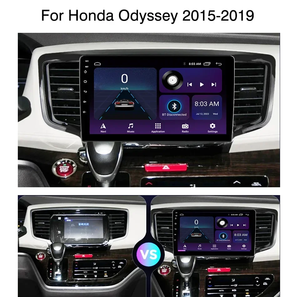 

8GB+128GB Carplay Radio For Honda Odyssey 2015 2016 2017 2018 2019 Car stereo Multimedia Player Android Auto GPS navigation 2DIN