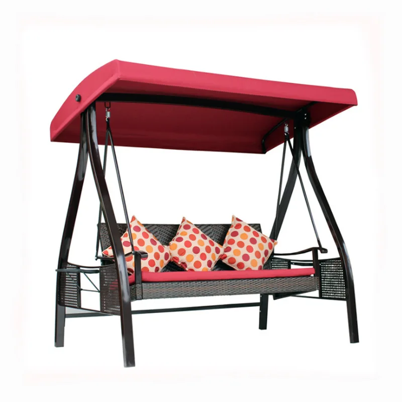 Outdoor rattan swing hanging chair courtyard garden resort rocking chair balcony leisure rocking chair