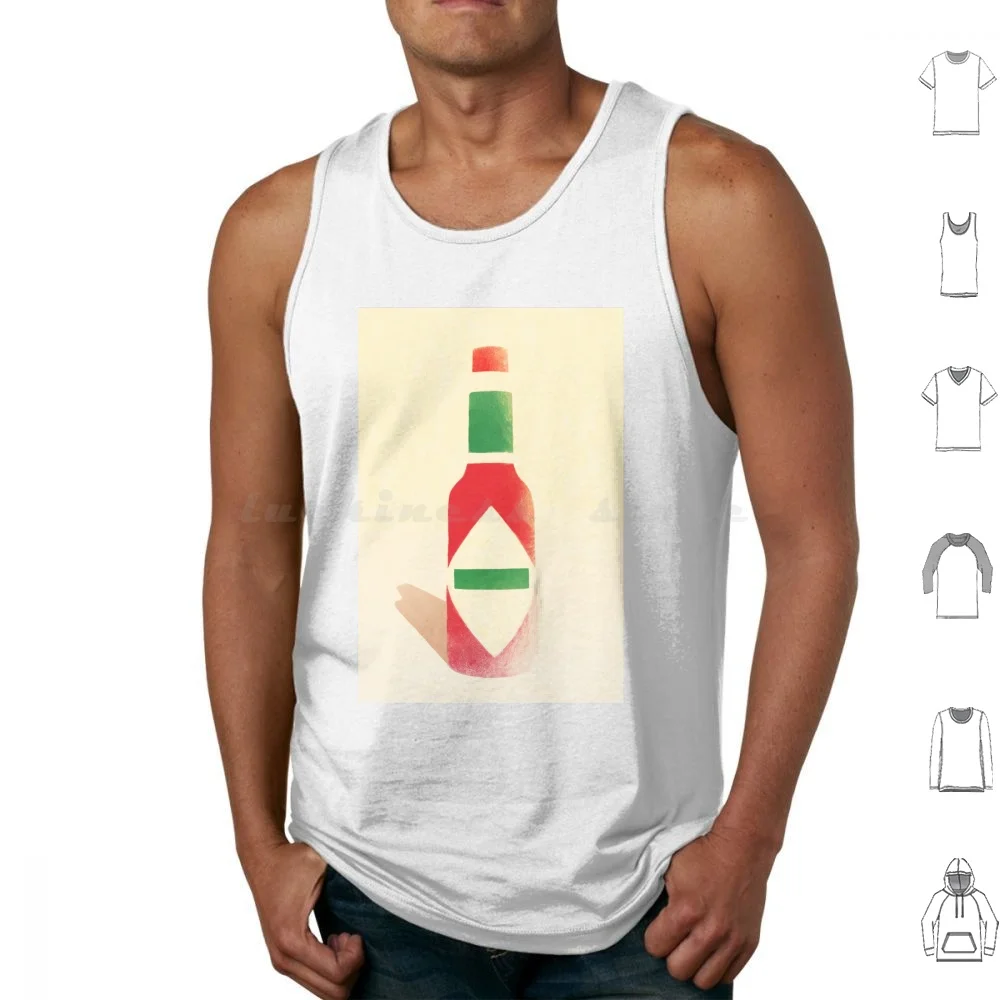 Sauce Redux Tank Tops Vest Sleeveless Picante Chiles Pop Víctor Vercesi Food