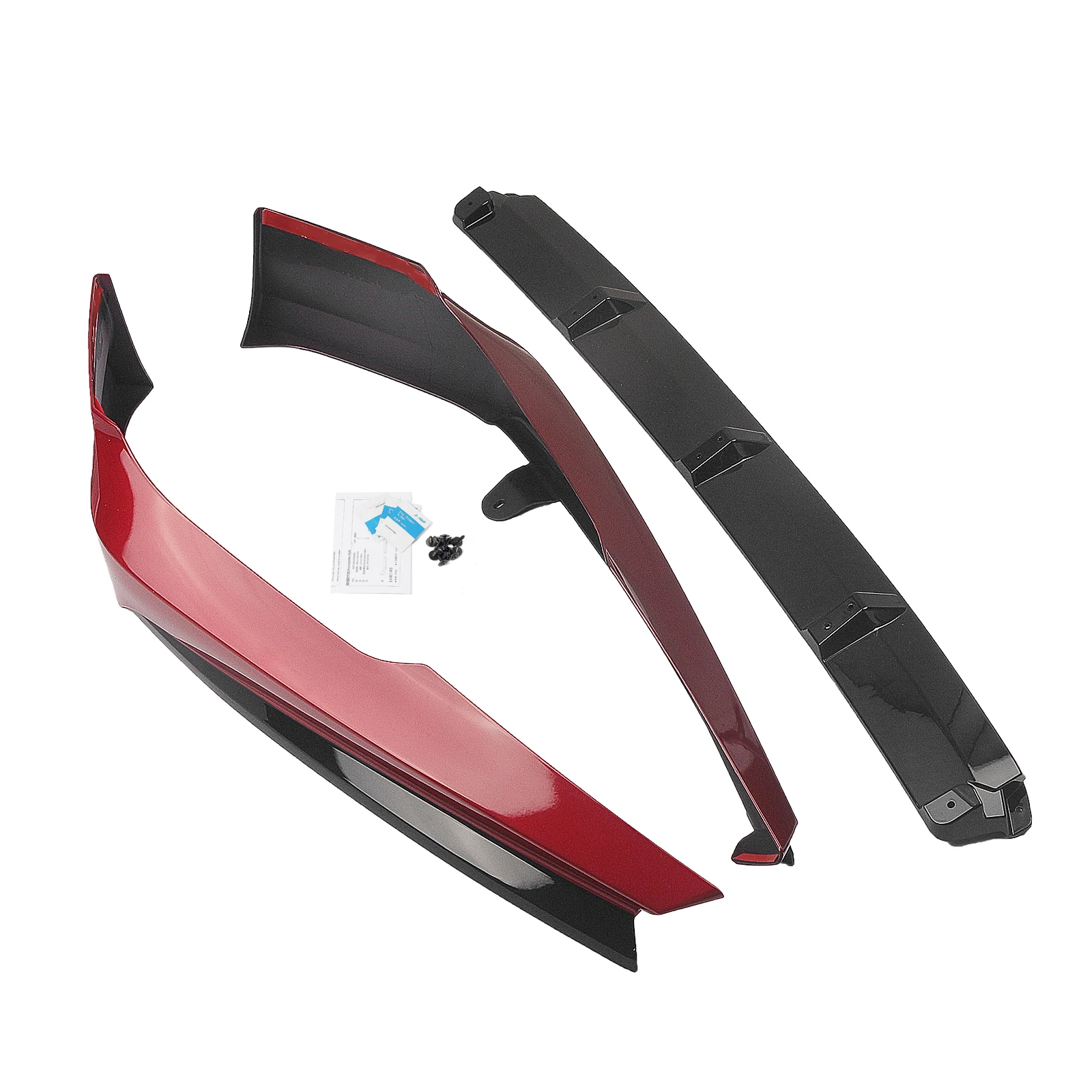 AKASAKA Front Bumper Spoiler Lip Lower Diffuser Blade Protector +Side Splitter Corner Cover Canard For Honda Accord 2021-2022 view 4