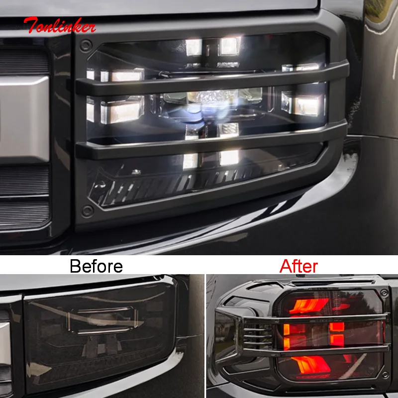 Tonlinker الخارجي سيارة الجبهة/الخلفي العلوي/غطاء الضباب ملصق ل Jetour T1 Freer 2025 2/4 قطعة غطاء بلاستيكي ABS ملصق