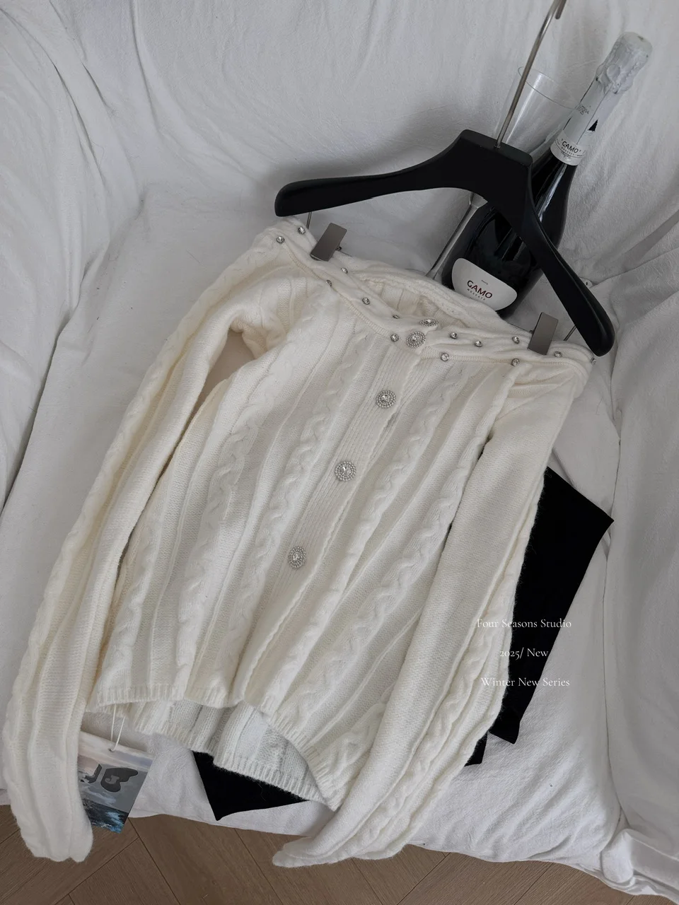 ฤดูใบไม้ร่วงฤดูใบไม้ผลิสไตล์เกาหลีถักเสื้อคาร์ดิแกนแขนยาวที่ไม่ซ้ำใครสวยงามย้อนยุคแฟชั่นผู้หญิงเสื้อสเวตเตอร์คุณภาพระดับพรีเมียมท็อป F566