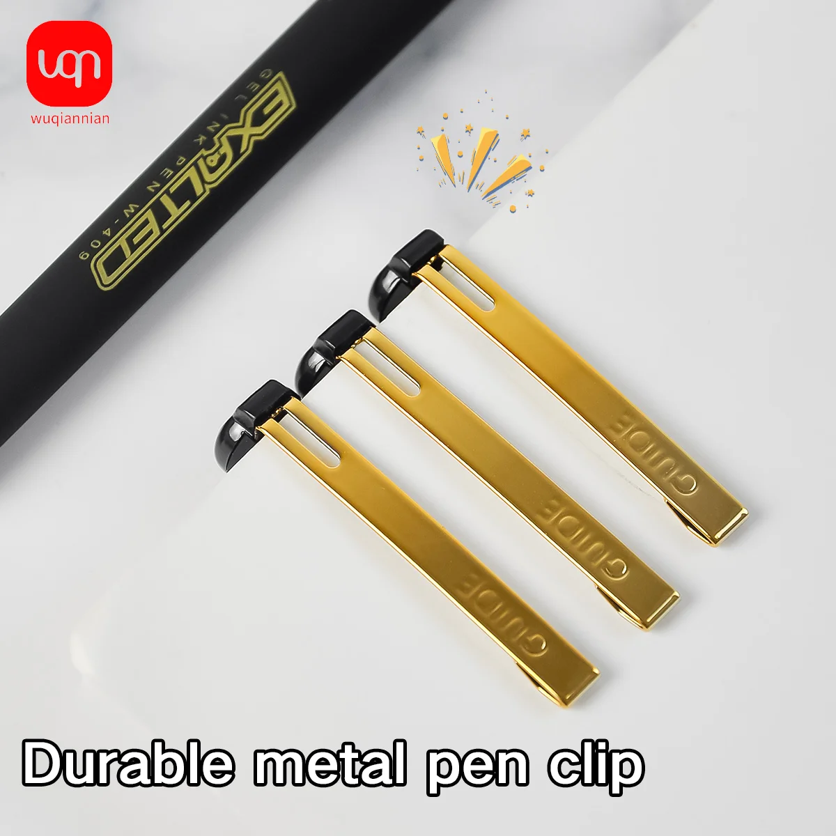 قلم جل ذو سعة كبيرة من WQN، طرف 0.5 مم، حبر أسود، كربون، مستلزمات التوقيع المدرسية