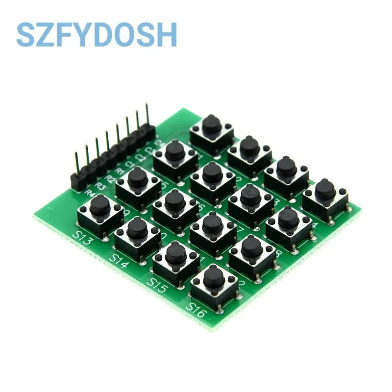 Micro Switch 4*4 4X4 Matrix Keyboard 8-bit Button Independent Button MCU External Expansion Keyboard Module For Arduino