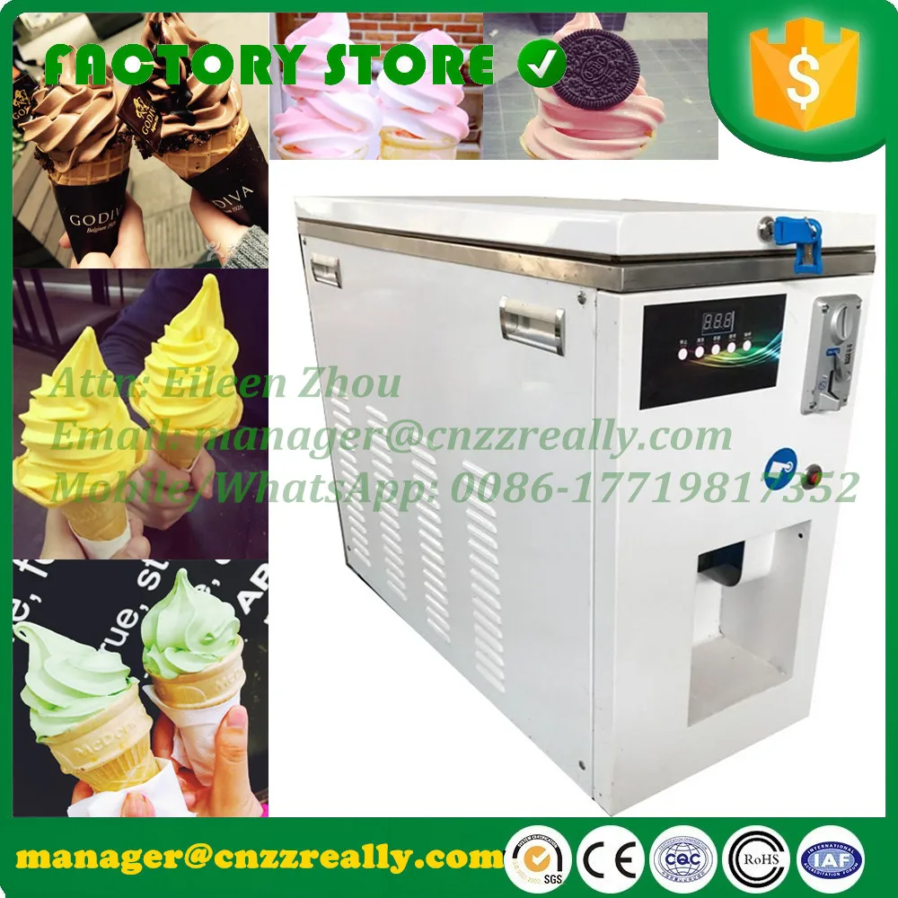 ماكينة بيع الآيس كريم الناعمة الأوتوماتيكية بسعة 12 لتر باللون الأبيض الشهير لعام 2025 مع ردود فعل جيدة