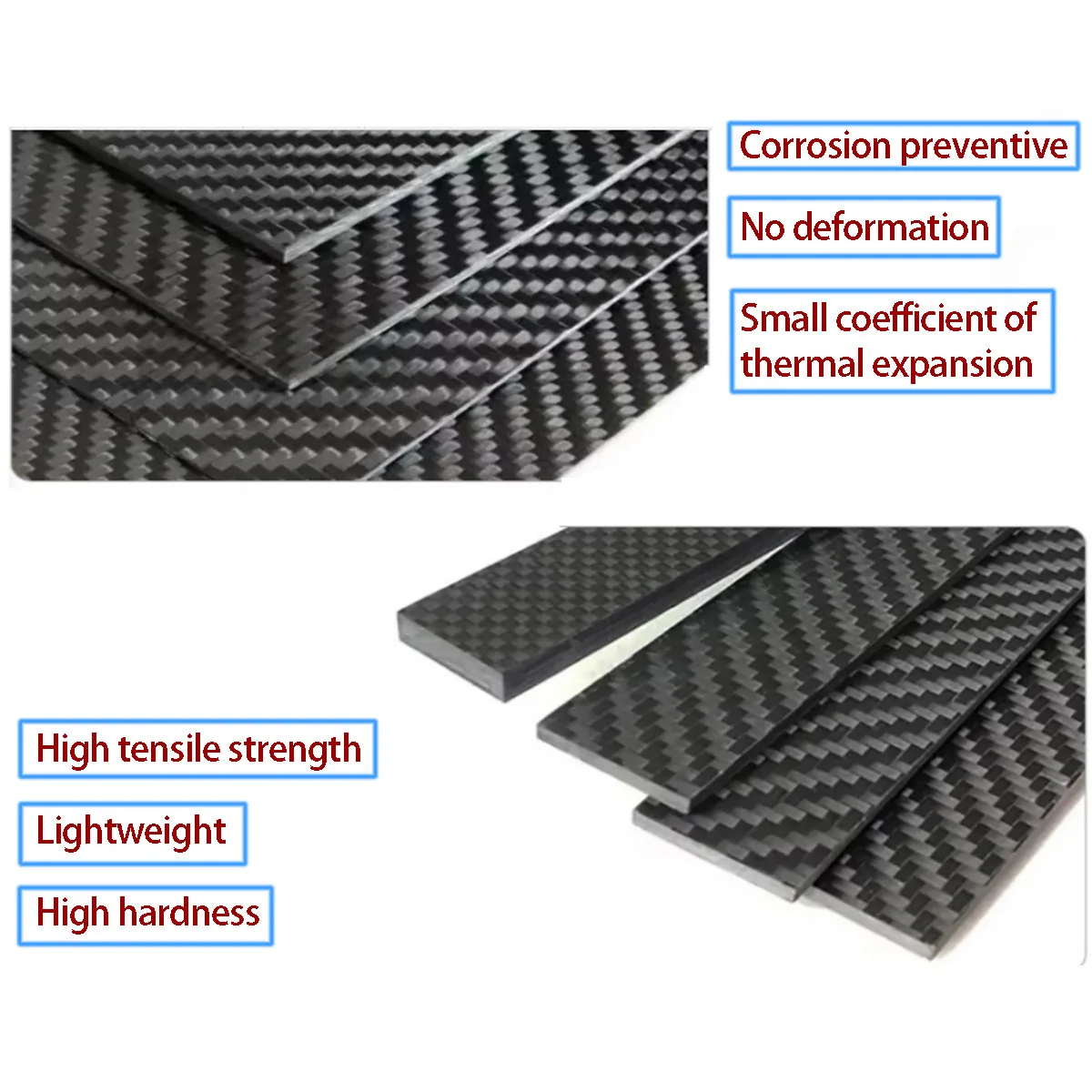 1 قطعة 3K عالية القوة ألياف الكربون مجلس مخصصة خفيفة للغاية ألياف الكربون مجلس سمك: 0.2/0.5/1/1.5/2/3/4/5 ~ 10 مللي متر