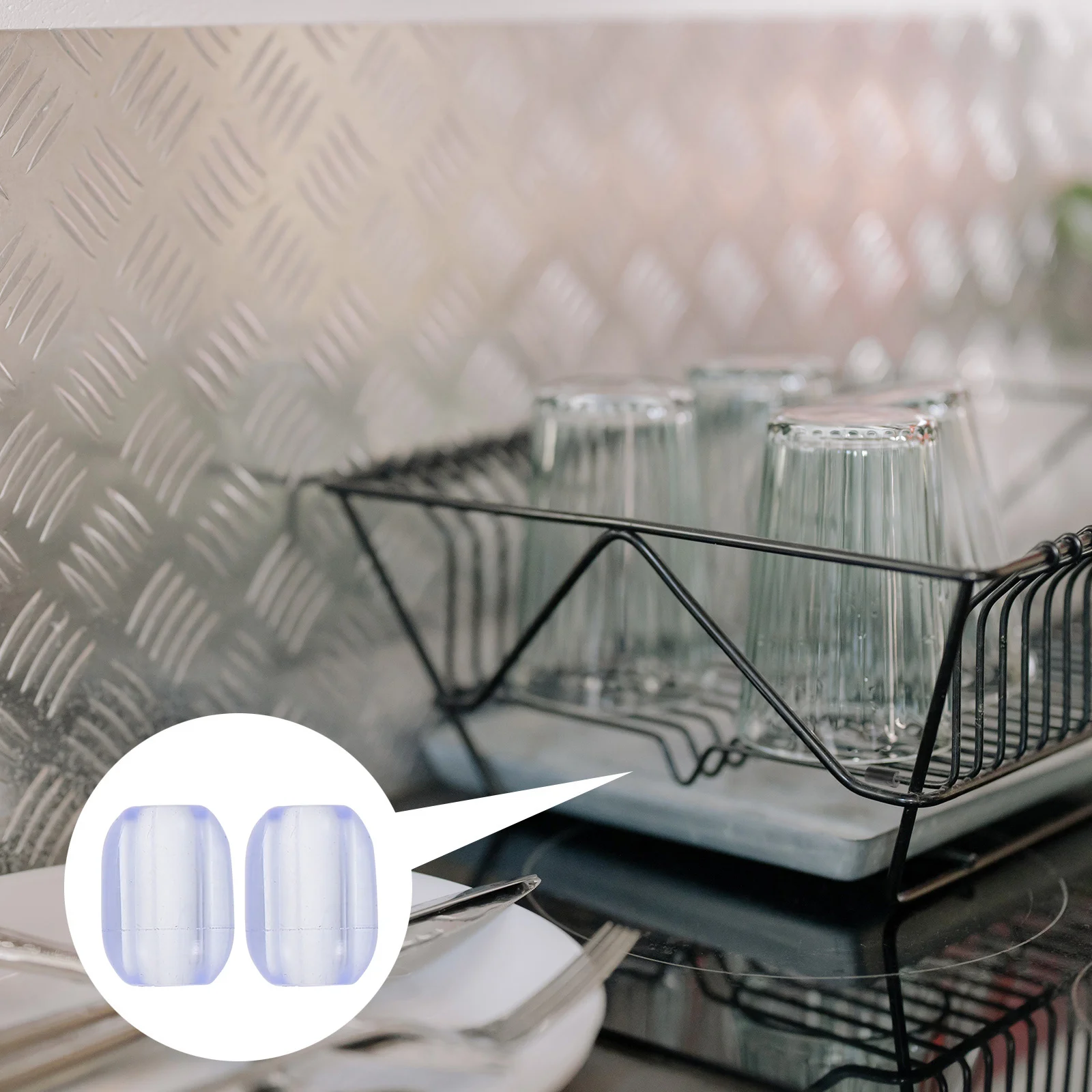 

10Pcs Reliable Safety Rubber Feet for Sink Rack Anti Slip Kitchen Sink Grid Protector Food Strainer Basket Dish Drying Rack