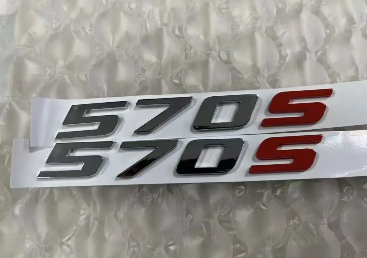1 Pair Side, Body and Letter Emblem Stickers for McLaren 650S, 570S, 720S, 600LT and Various Series