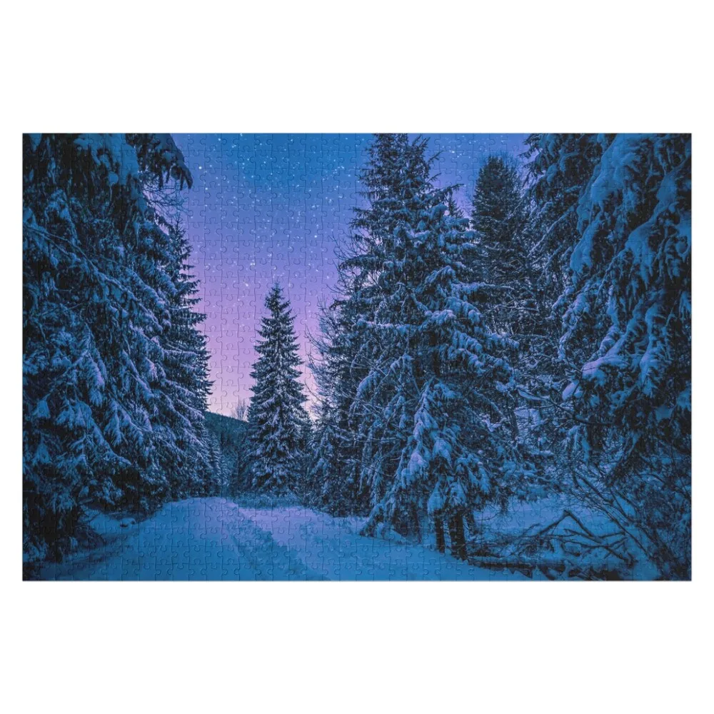 Snowy Trees Jigsaw Puzzle Customizeds For Kids Customized Toys For Kids Personalized Toy Photo Custom Puzzle
